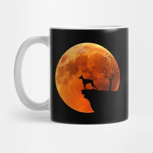 Doberman Pinscher And Moon Halloween Mug